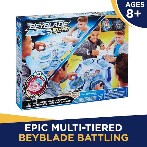  [아마존베스트]Beyblade Burst Evolution Switchstrike Battle Tower  Includes 2-Level Beystadium, Battling Tops, & Launchers  Age 8+
