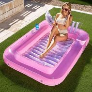 Sloosh Inflatable Tanning Pool Lounge Float, 70