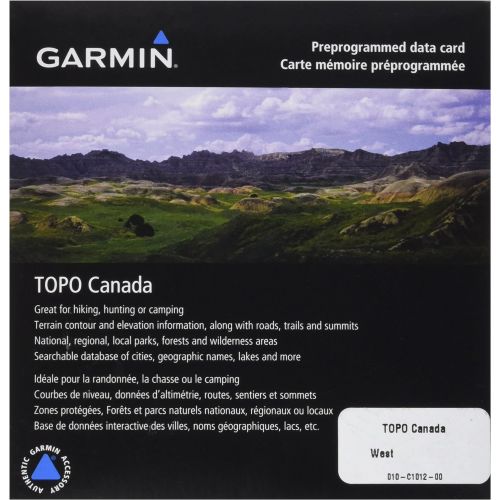 가민 Garmin TOPO! West Canada Map microSD Card