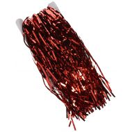 Rhode Island Novelty 3 x 8 Red Tinsel Foil Fringe Door Window Curtain Party Decoration