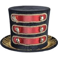 amscan Party City Showman Top Hat Halloween Costume Accessory for Adults, One Size, Mulitcolor (8404119)