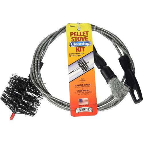  PowerSmith PAVC101 10 Amp Ash Vacuum & Brushtech B67C Pellet Stove Cleaning Kit