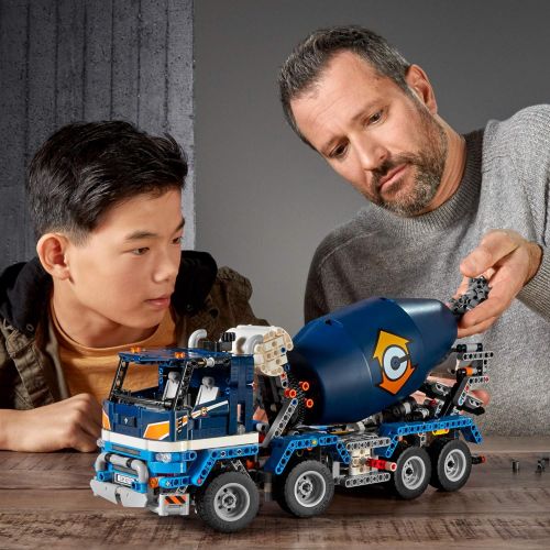  LEGO Technic Concrete Mixer Truck 42112 Building Kit, Kids Will Love Bringing the Construction Site to Life with This Cool Concrete Truck Toy Model Set, New 2020 (1,163 Pieces)