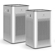 Medify Air Medify MA-25 Air Purifier with H13 True HEPA Filter 500 sq ft Coverage for Allergens, Smoke, Smokers, Dust, Odors, Pollen, Pet Dander Quiet 99.9% Removal to 0.1 Microns Silver, 2-P