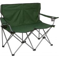 Generic Trademark Innovations Loveseat Style Double Camp Chair with Steel Frame, 31.5, Army Green
