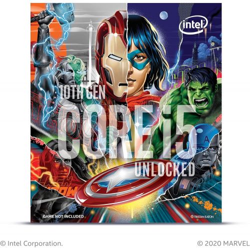 기가바이트 Intel Core i5-10600K Desktop Processorfeaturing Marvels Avengers Collectors Edition Packaging 6 Cores up to 4.8 GHz Unlocked LGA1200 (Intel 400 Series chipset) 125W