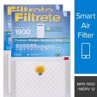 Filtrete 16x25x1 Smart Air Filter, MPR 1900, Premium Allergen, Bacteria & Virus AC Furnace Air Filter, 2-Pack - S-UT01-2PK-6E