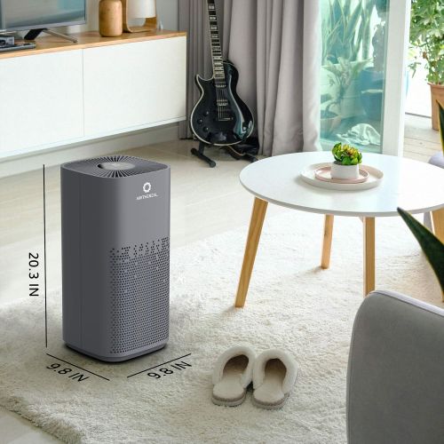  Airthereal AGH380 UV-C Air Purifier with H13 True HEPA Filter for Large Rooms, Home, Office, and Classroom - Air Cleaner removes Allergens, Dust, Smoke, and Odors, 519 Sq.Ft. - Glo