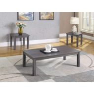 Best Master Furniture H900 Hailey 3 Pcs Coffee and End Table Set Antique Grey