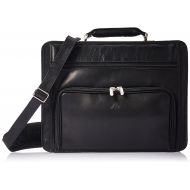 Tony Perotti Italian Leather Zip Around Leather Laptop Briefcase