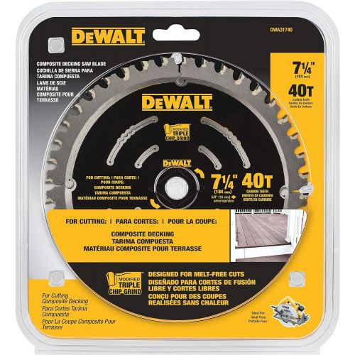 DEWALT DWA31740 Composite Decking Blade, 7-1/4