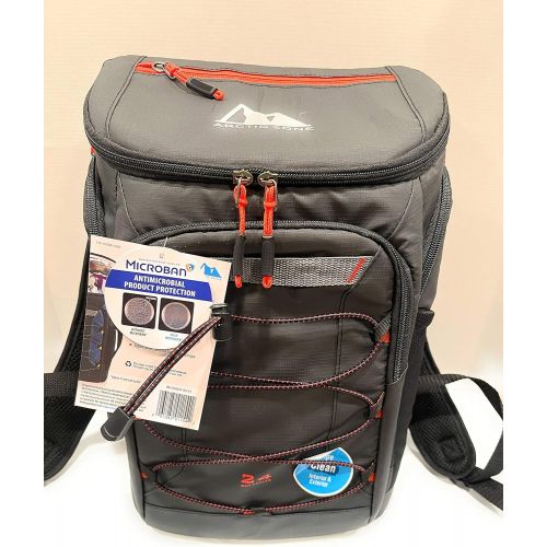  Arctic Zone Backpack Cooler 24 Can + Ice Holder, Black