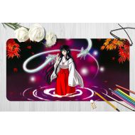3D Inuyasha Red Autumnal Leaves 962 Japan Anime Game Non-Slip Office Desk Mouse Mat Game AJ WALLPAPER US Angelia (W120cmxH60cm(47x24))