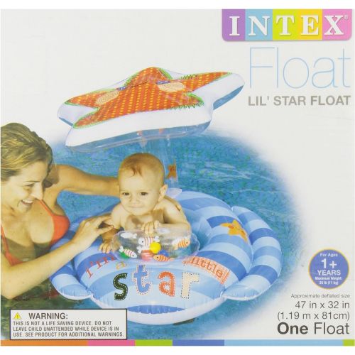 인텍스 Intex 56582EP Inflatable Lil Star Baby Float, 47 x 32 Inch