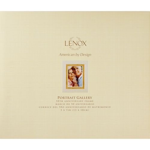 레녹스 Lenox Portrait Gallery 50th Anniversary Luxury Frame, 5 by 7-Inch - 826478