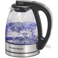 [아마존베스트]Hamilton Beach Glass Electric Tea Kettle, Water Boiler & Heater, 1 L, Cordless, LED Indicator, Auto-Shutoff & Boil-Dry Protection (40930), Clear