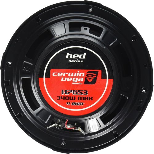  [아마존베스트]Cerwin-Vega Mobile H7653 HED Series 3-Way Coaxial Speakers (6.5, 340 Watts max), Black, 2X2X2