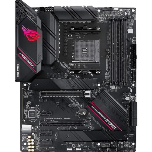 아수스 ASUS ROG Strix B550 F Gaming AMD AM4 Zen 3 Ryzen 5000 & 3rd Gen Ryzen ATX Gaming Motherboard (PCIe 4.0, 2.5Gb LAN, BIOS Flashback, HDMI 2.1, Addressable Gen 2 RGB Header and Aura S