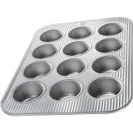 USA Pan Bakeware Muffin Pan, 12-Well, Aluminized Steel