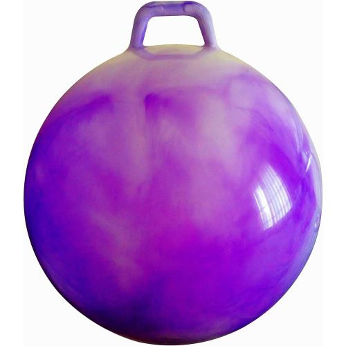  AppleRound Space Hopper Ball with Air Pump: 28in/70cm Diameter for Age 13 Years and Up , Hop Ball, Kangaroo Bouncer, Hoppity Hop, Jumping Ball, Sit and Bounce