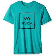 RVCA Mens Dark Camo Short Sleeve Logo T-Shirt
