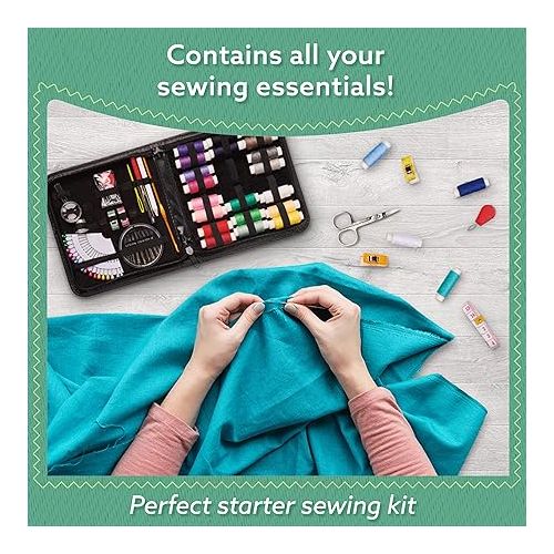  ARTIKA Sewing Kit for Adults and Beginners - Needle and Thread Kit with Sewing Accessories and Portable Case for Travel, Family with Scissors, Thimble, Thread, Tape Measure etc（106 PCS）