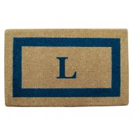 Nedia Home Heavy Duty 22 x 36 Coco Mat Blue Single Picture Frame, Monogrammed L