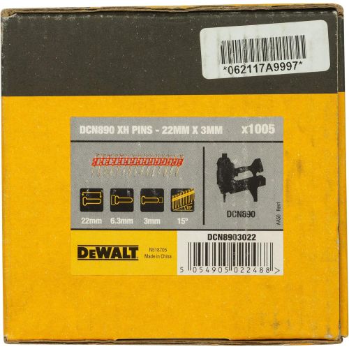  DeWalt DCN8903022 1005 x Dcn890 Xh Nails, 22 x 3 mm