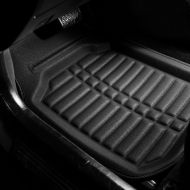 FH Group F14409SOLIDBLACK Solid Black F14409BLACK Deep Tray All Weather Floor Mats 4 Piece Set