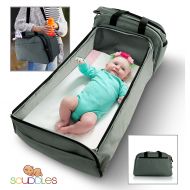 Scuddles 3-1 Portable Bassinet for Baby - Foldable Baby Bed - Travel Bassinet Functions As Diaper Bag And...