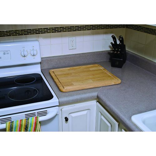  Camco 43753 A Hardwood Cutting Board and Stove Topper With Non Skid Backing, Includes Flexible Cutting Mat
