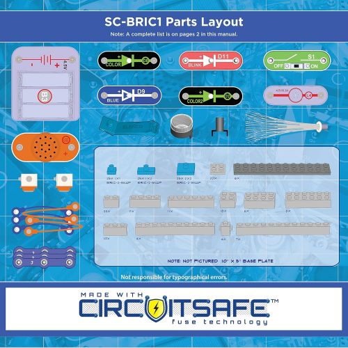  Snap Circuits BRIC: Structures Brick & Electronics Exploration Kit Over 20 Stem & Brick Projects Full Color Project Manual 20 Parts 75 BRIC-2-Snap Adapters 140+ BRICs