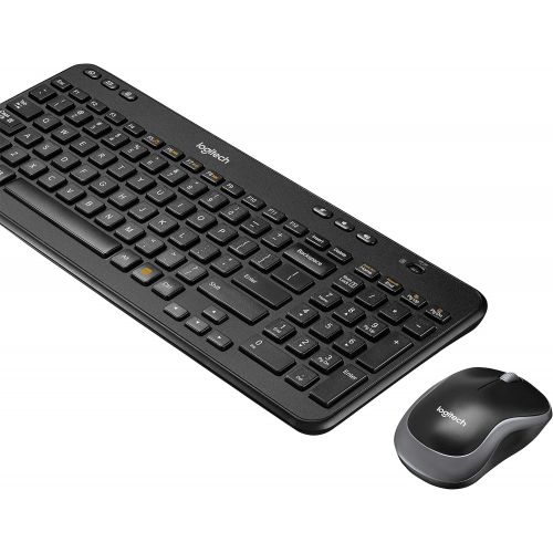 로지텍 Logitech Wireless Combo MK360  Includes Keyboard with 12 Programmable Keys and Wireless Mouse, Compact Package Perfect for Travel, 3-Year Battery Life