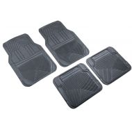 Highland 4647800 Weather Fortress Black Premium Synthetic All Weather Floor Mat - 4 Piece