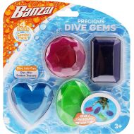 BANZAI Precious Dive Gems 4 Pack, Diving Toy for Water, Pool Diving Toy