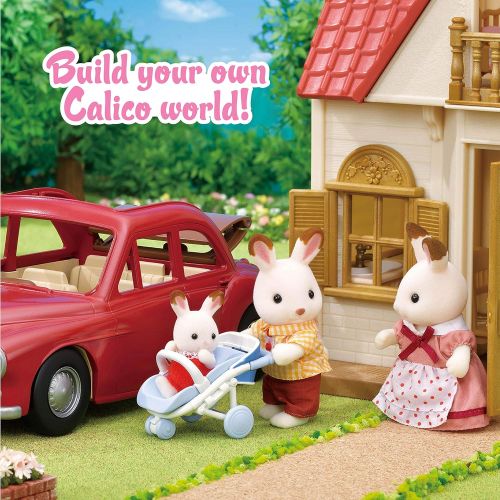  Visit the Calico Critters Store Calico Critters Family Cruising Car for Dolls, Toy Vehicle Seats up to 5 Collectible Figures