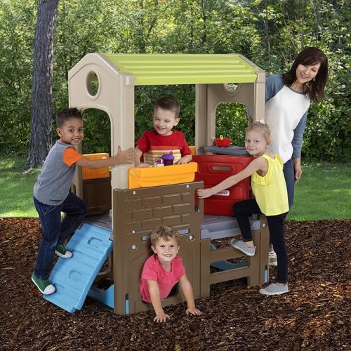  Simplay3 Young Explorers Discovery Playhouse - Indoor or Outdoor Clubhouse and Activity Playset for Toddlers and Kids, Made in USA