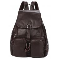 COOLCY Coolcy Casual Women Real Genuine Leather Backpack New Vintage Style Travel Bag