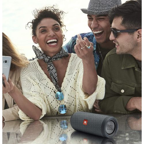 제이비엘 Aode JBL Flip Essential Portable Waterproof Wireless Bluetooth Speaker with up to 10 Hours of Playtime - Gunmetal Grey