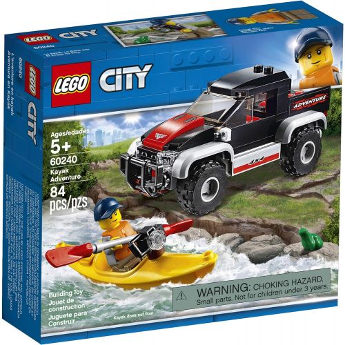 LEGO City Great Vehicles Kayak Adventure 60240 Building Kit (84 Pieces) (Discontinued by Manufacturer)