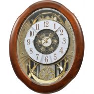 Rhythm Clocks Woodgrain Marvelous Magic Motion Clock