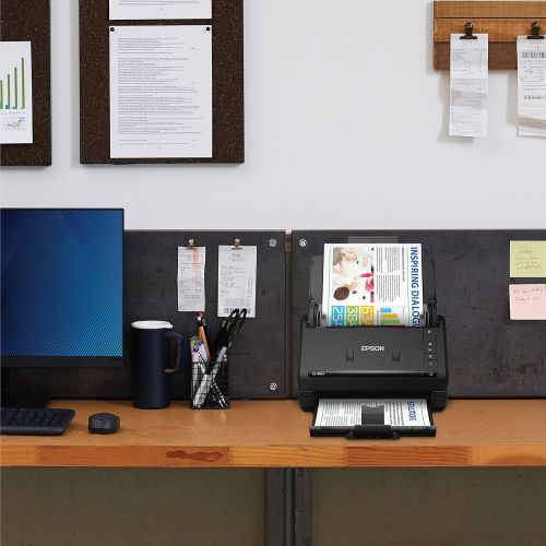 엡손 Epson Workforce ES-400 II Color Duplex Desktop Document Scanner for PC and Mac, with Auto Document Feeder (ADF) and Image Adjustment Tools