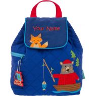 Personalized Stephen Joseph Bear and Fox Quilted Backpack with Embroidered Name