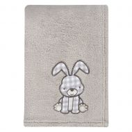 Trend Lab Gray Bunny Plush Baby Blanket, Gray, White