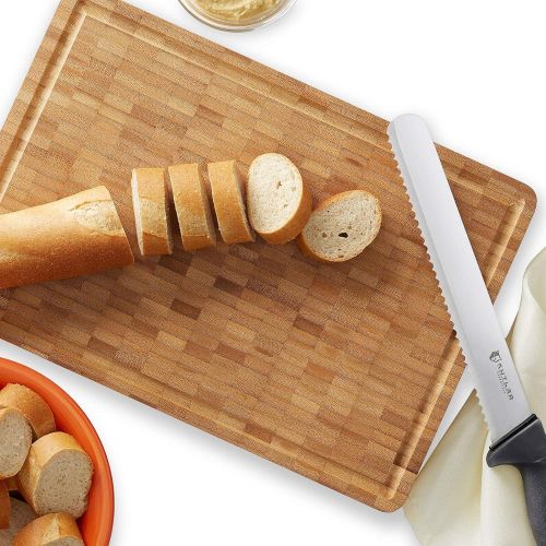  [아마존베스트]KUTLER Professional 10-Inch Bread Knife and Cake Slicer with Serrated Edge - Ultra-Sharp Stainless Steel Cutlery