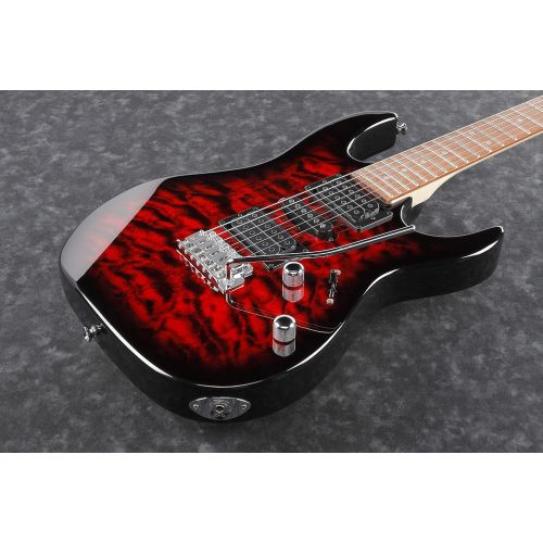  [아마존베스트]Ibanez GRX70QA-TRB Electric Guitar, Red (Transparent Red Burst)