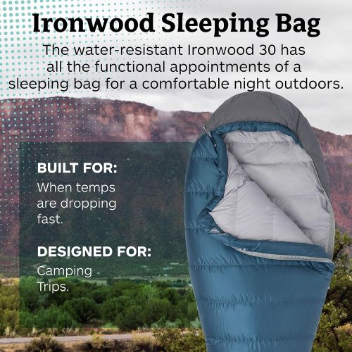 마모트 Marmot Ironwood 20 Degree Mummy Lightweight Sleeping Bag