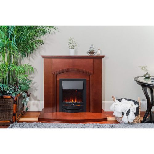 e-Flame USA Abbotsford Electric Fireplace Stove Mantel Trim Surround - 45-inch - Warm Cherry Finish