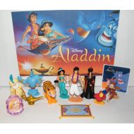 Playful Toys WDW Aladdin Movie Deluxe Figure Set of 12 Toy Kit with PrincessRing, Special Sticker and 10 Figures Featuring Aladdin, Jasmine, Jafar and Even The Magic Lamp and Flyin