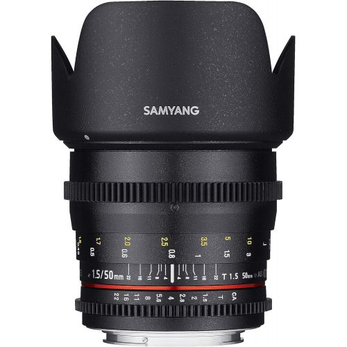  [아마존베스트]Samyang Cine DS SYDS50M-C 50mm T1.5 AS IF UMC Full Frame Cine Lens for Canon EF - Fixed